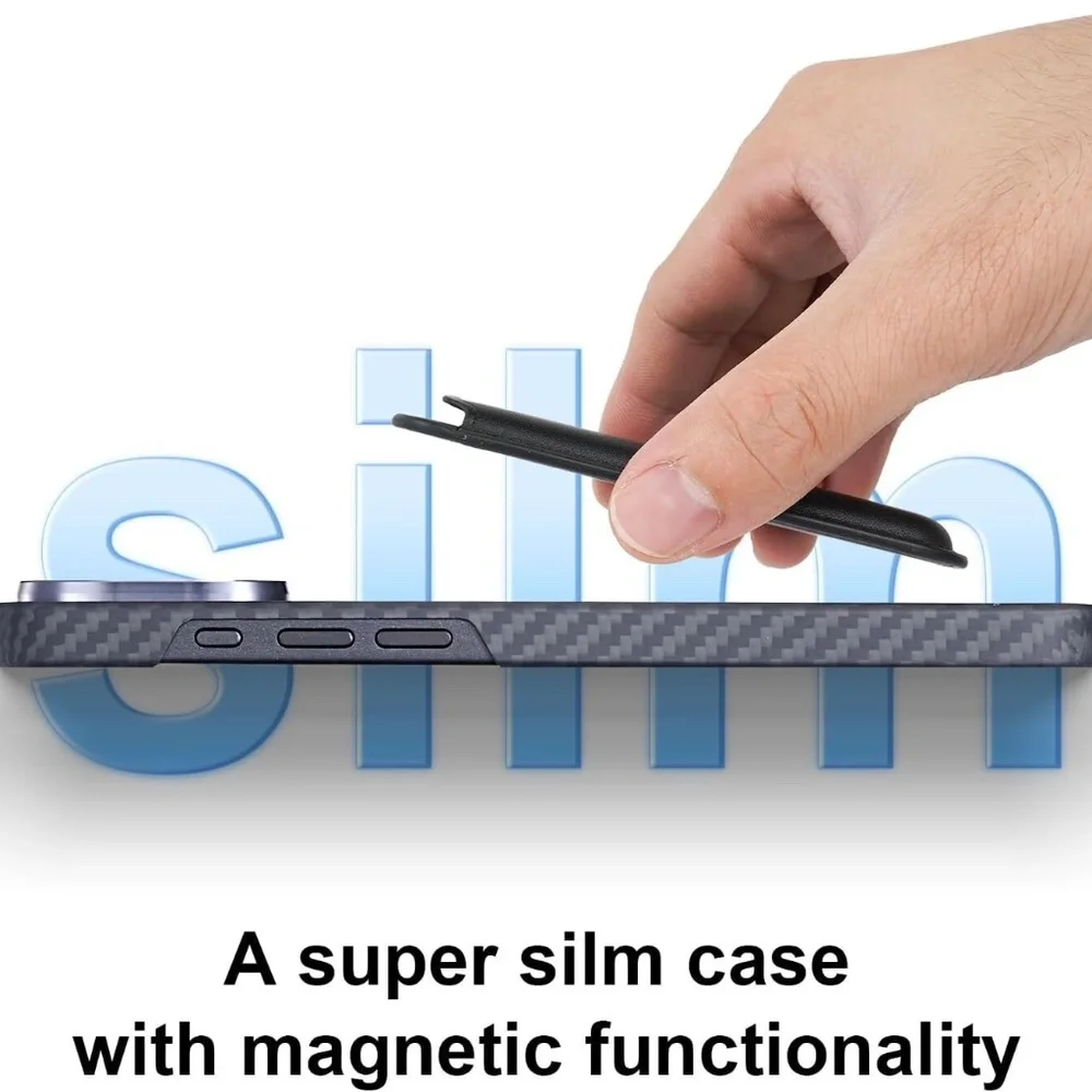 iPhone 16 Plus Real Carbon Fiber Case